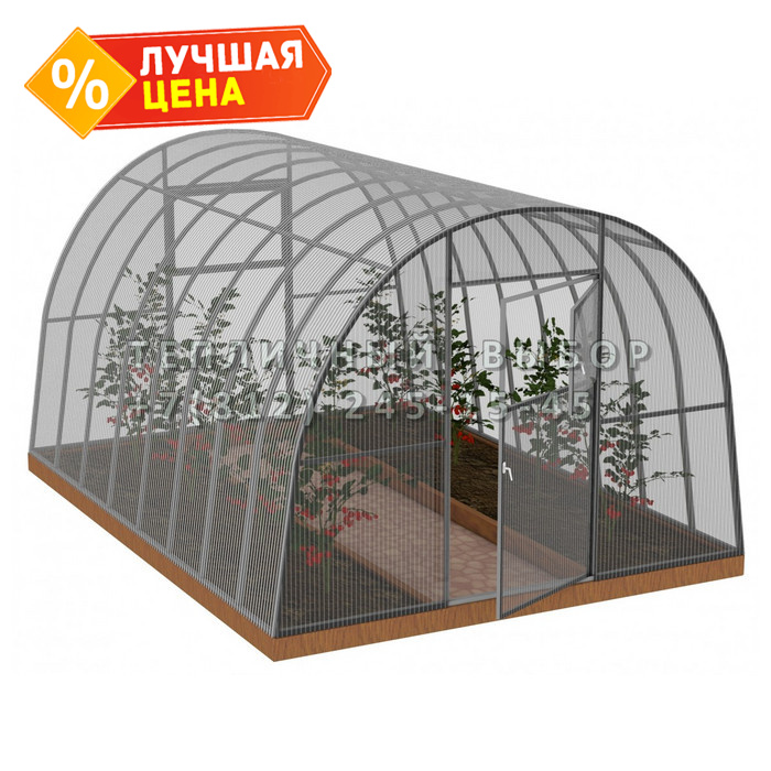 Теплица из поликарбоната Усиленная Арочная 3х10 h=2.1 м профиль 25х25 мм