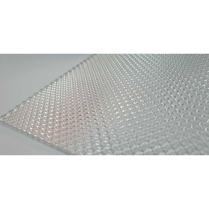 Монолитный поликарбонат 3 мм BORREX призма прозрачный 2050х3050 мм